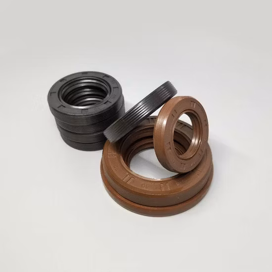 EPDM HNBR Neoprene Silicone FKM NBR SC TC Skeleton Oil Seal for Hydraulic Sealing Black Brown Red double lip slingle lip